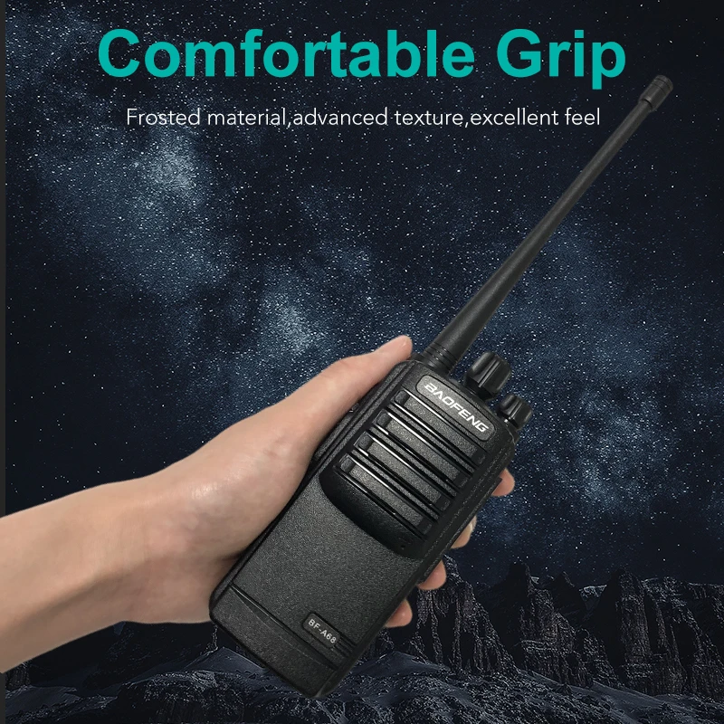 Baofeng A68 5W UHF 400-470MHz 1800mAh High Power Walkie Talkie 16CH Transceiver Long Distance Portable FM Ham Radios