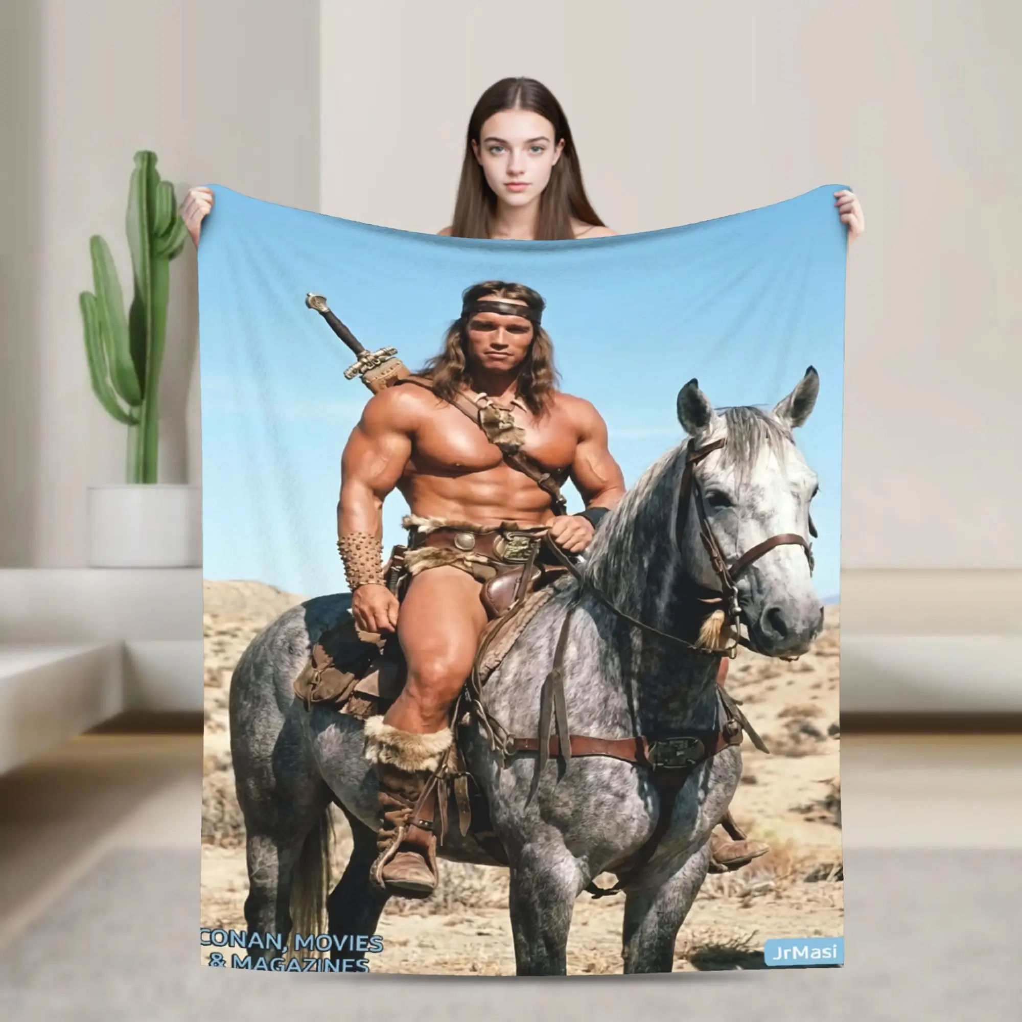 Arnold Schwarzenegger Blanket Velvet  Comfortable Super Soft Throw Blanket for Sofa Bedspread