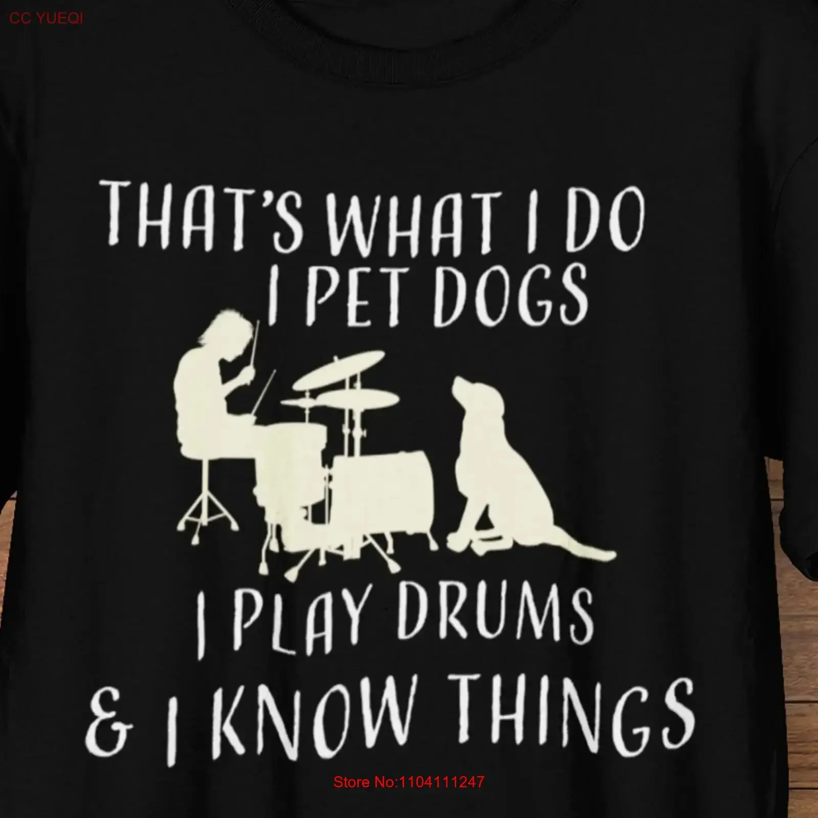 Esa es lo que hago perros de compañía juegan tambores y saben cosas amante de los perros camiseta mamá papá tambor vintage lavado Unisex transpirable ligeramente