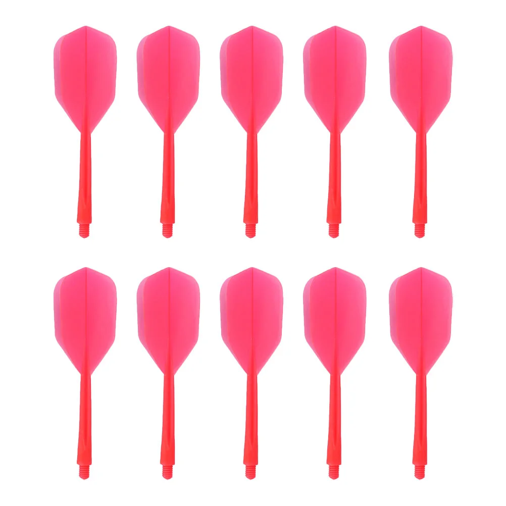 

10 Pcs Transparent Tail Shafts Aldult Thread Anti-fall Leaves Plastic Integrated Child Flights