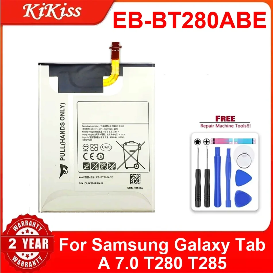 

4000Mah Eb-BT280ABE Tablet Battery For Samsung Galaxy Tab A 7.0 T280 T285 High-Capacity Premium