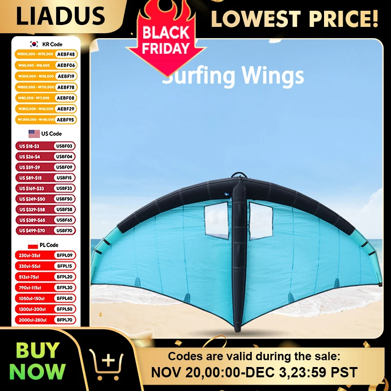 

Inflatable Windsurf Wing, Surfboard Wing Paddle Board, Stand Up Wind Surfing Kites Handheld Wing Boards Water Windsurf Wing