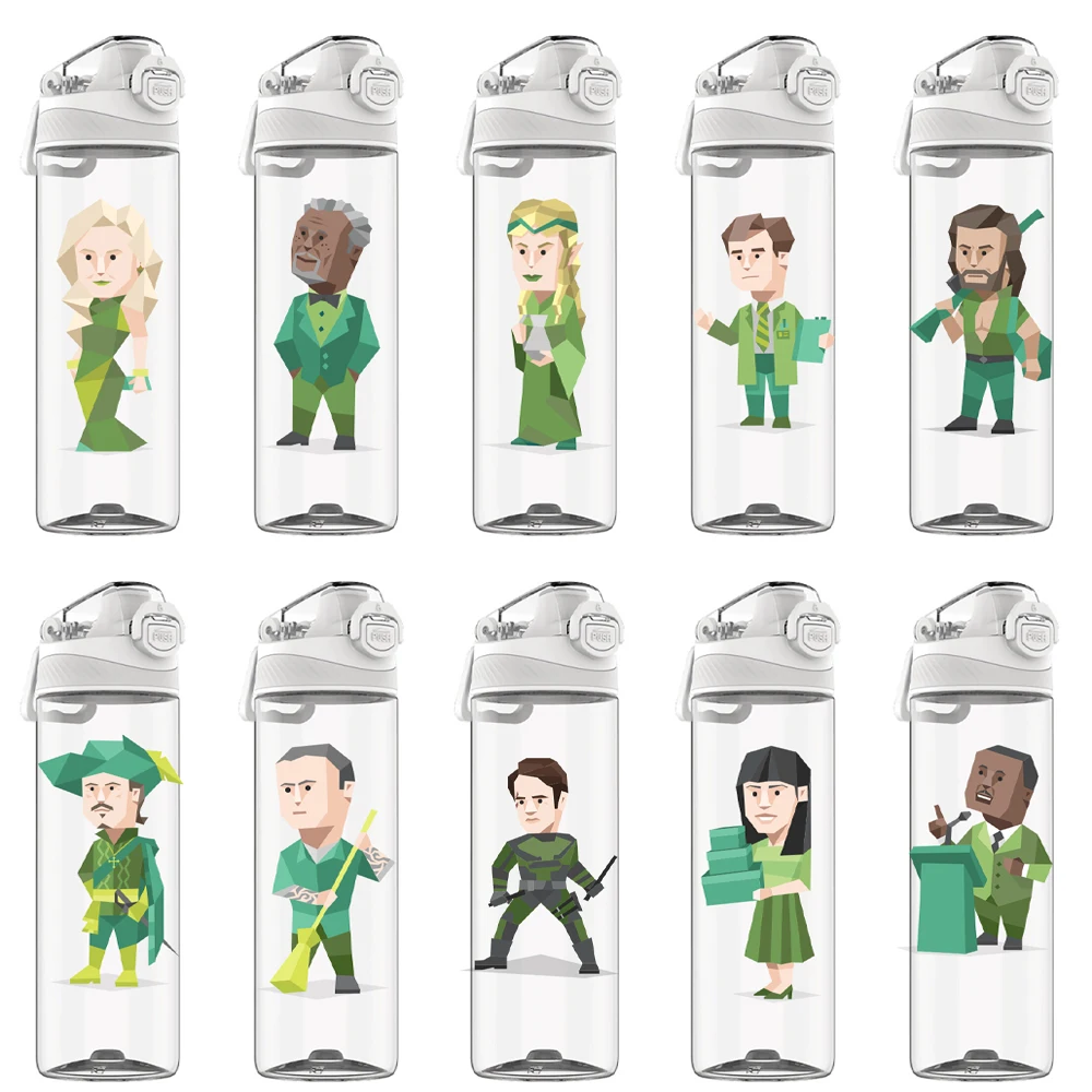 

620Ml Mbti Infj Transparent Plastic Bottle Summer Student Outdoor Cartoon Sports Drinking Portable Water Cup Child Gifts