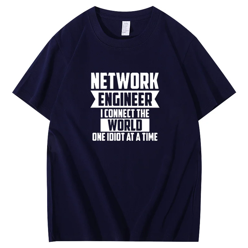 Network Engineer Connect The World Novelty graphic t shirts Oversized Funny T Shirt Harajuku Vintage Summer Men\'s clothing