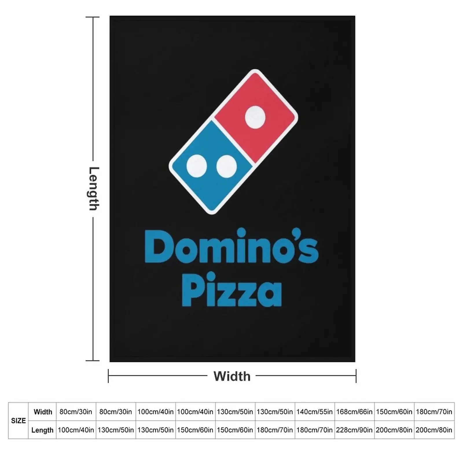 Dominos Pizza Throw Blanket Thermals For Travel Flannel Plaid blankets ands Blankets
