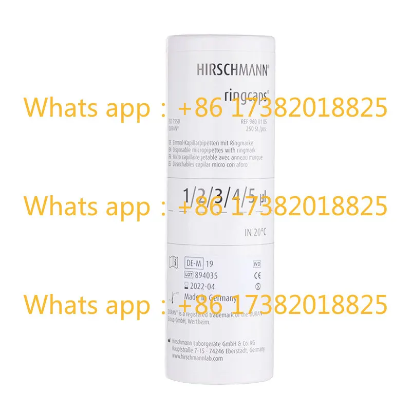 Capillary Heparin Lithium Treatment Adapted to 100 Roche REFLOTRON Biochemical Instruments