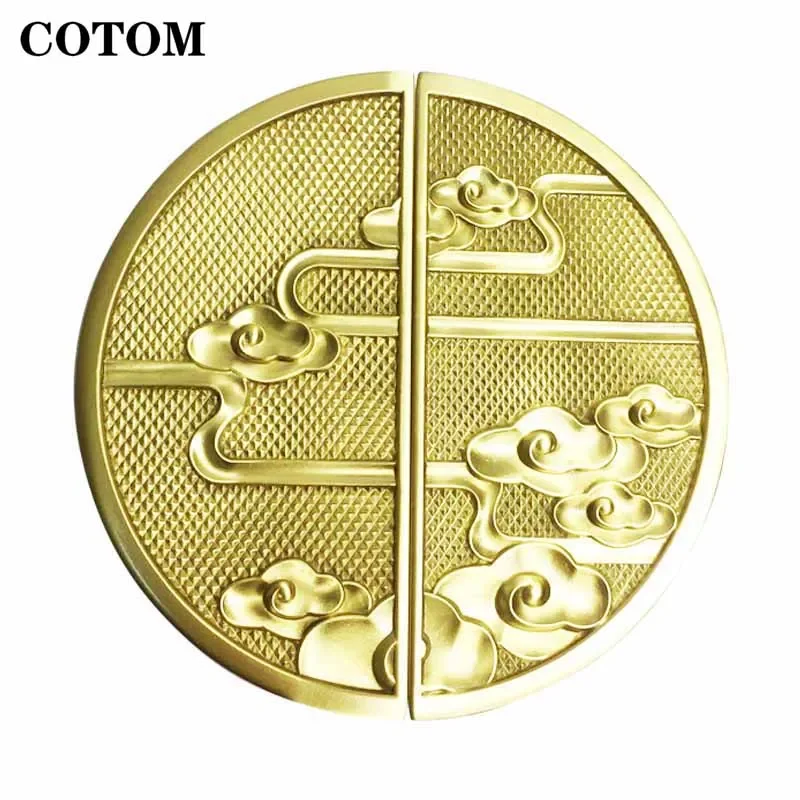 1Pair 18CM 3D Carving Cloud Solid Brass Morden Furniture Door Handles Decoration Copper Cabinet Pull Cupboard Knobs Home Improve