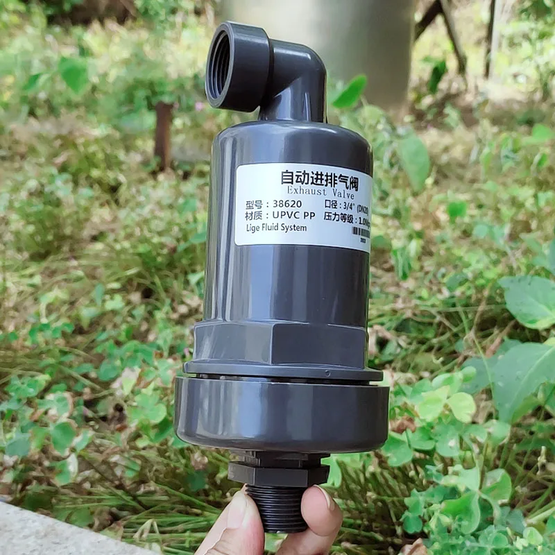 Water Treatment Air Plastic UPVC Exhaust Valve, PVC Plastic Automatic Air Intake and Exhaust Valve, Plastic Air Replenishment Va