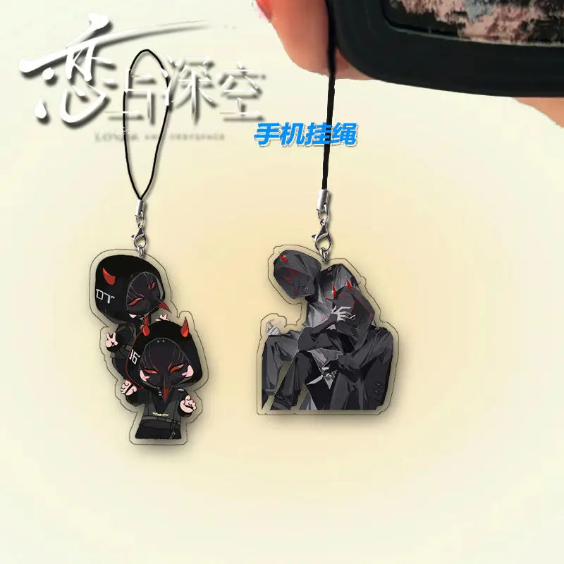 الحب والمساحة العميقة الطموح لوقا كيران الزملاء سلسلة الهاتف على الوجهين الميزانين الاكريليك لطيف q نسخة قلادة