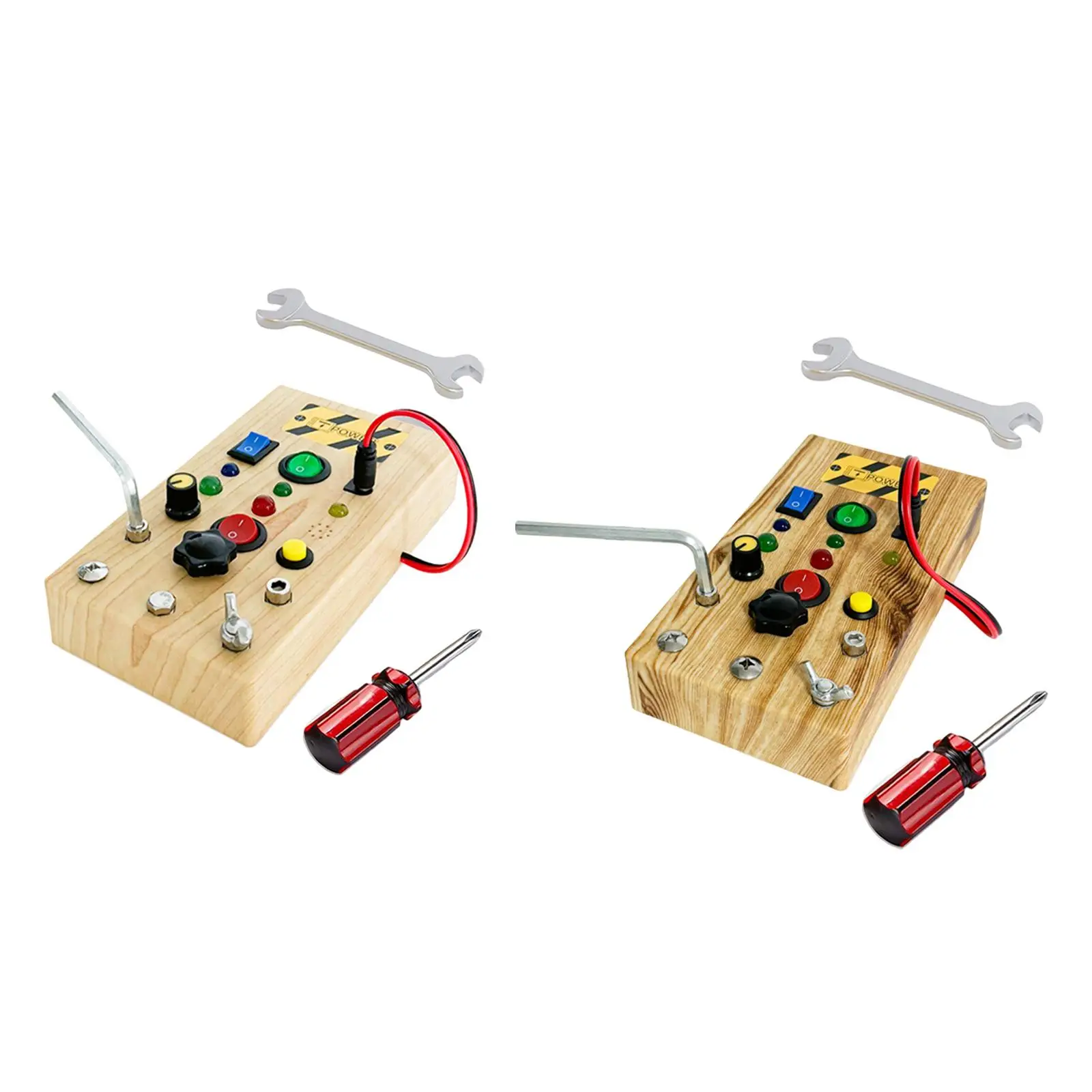Lights Switch Busy Board Montessori Toy Indoor Play Game Kids Activity Sensory Board Toy for Toddlers Age 3 + Birthday Gifts