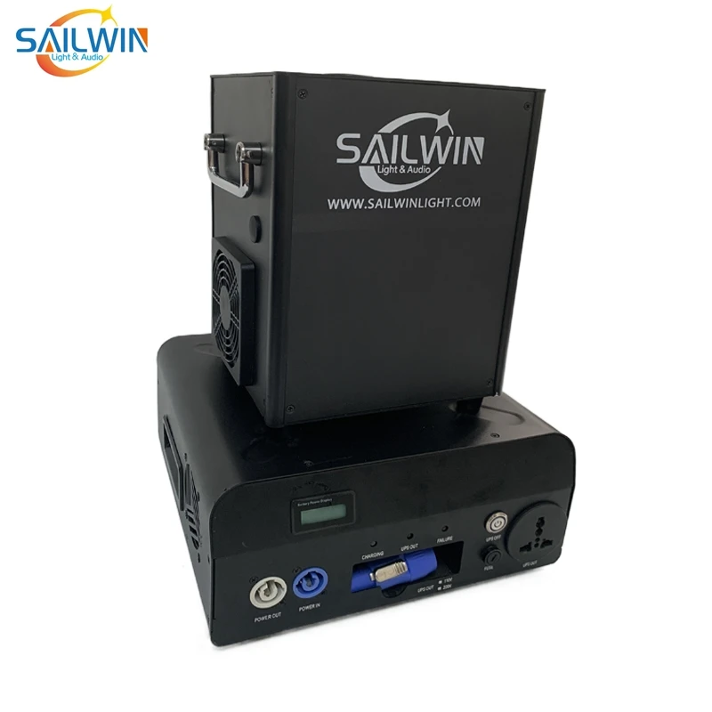 Sailwin 800 واط بطارية حزم قاعدة لآلة شرارة الباردة Dmx المحمولة إعادة شحن طاقة البطارية لآلة تأثير نافورة سباركلر
