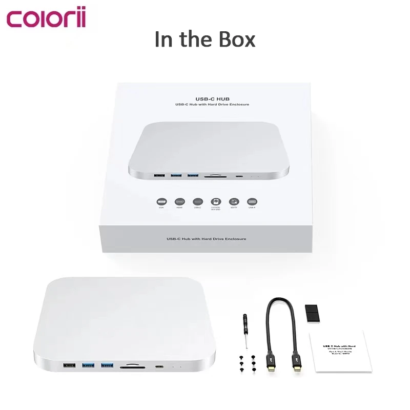 MC25H Mac Mini Hub con uscita video HDMI 4K Porta SATA Disco rigido 2.5 per APLLE M2/M1