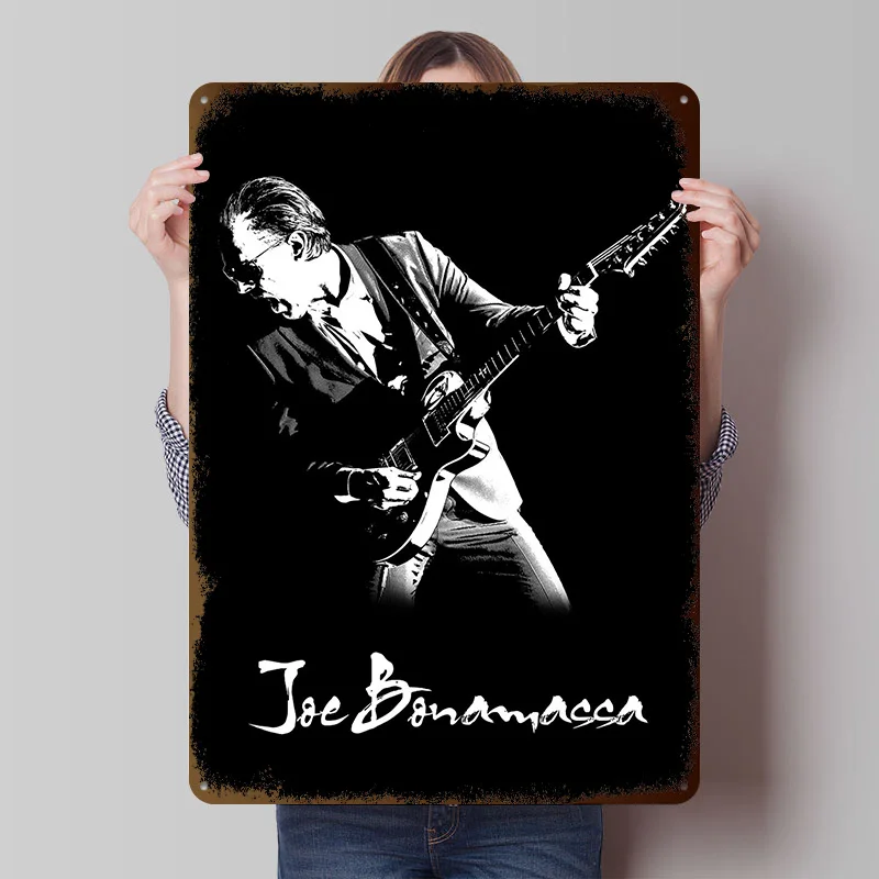 Joe Bonamassa Metal Poster Custom Wall Art Retro Vintage Tinplate Signs for Office Decor Room Modern Home Decoration Ornaments