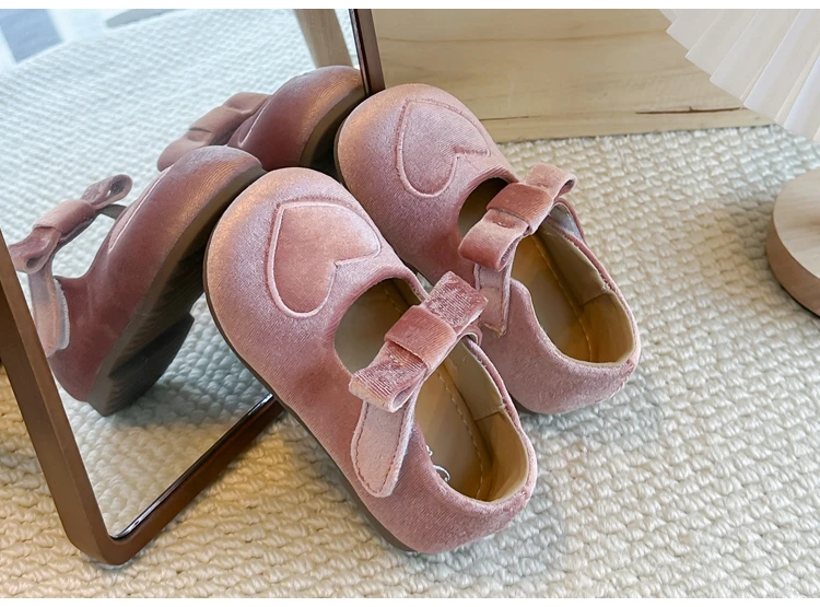 Kinder-Flachschuhe in Unifarben, Vielseitige Mädchen-Prinzessinnenschuhe mit Einfachen Schleifen, 2026 Brandneue Kinder-Freizeitschuhe mit Weicher Sohle – Detail 3