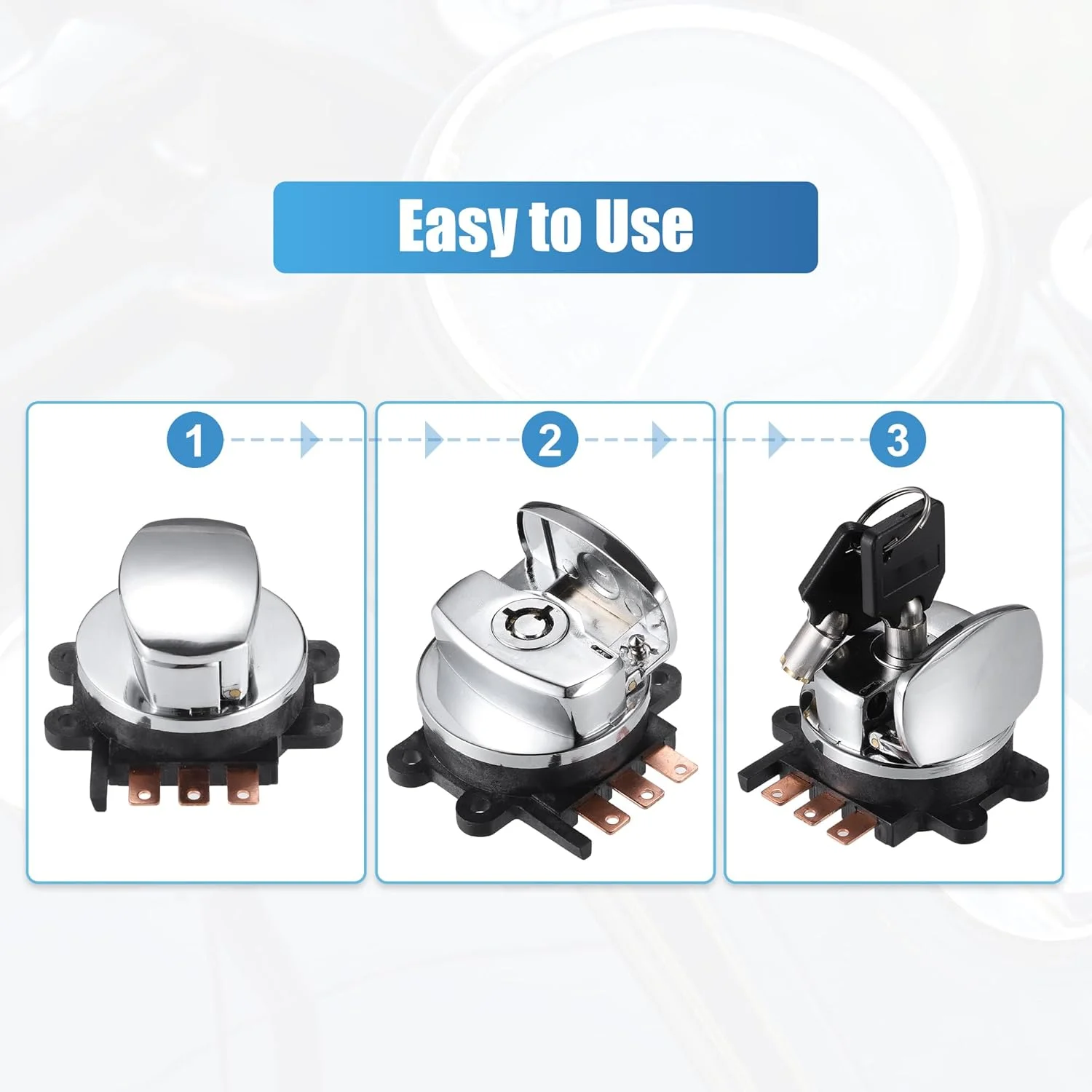 Ignition Switch Locks Kit For Harley-Davidson FLHRSEI CVO ROAD KING FLHRSEI2 FLHRSI CUSTOM FLST HERITAGE SOFTAIL OEM:71313-96A