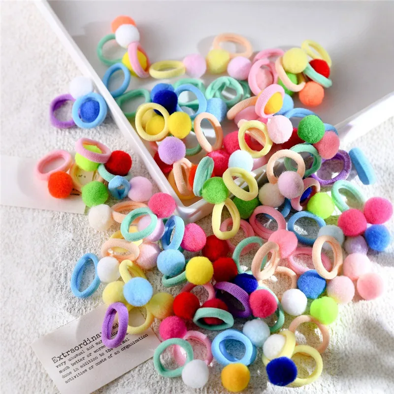 20 Stück elastische Haarschleifen für Haustiere, mehrfarbig, niedliche Hundehaarschleifen, elastisches Gummiband für Hunde, Haarspangen für Haustiere, Yorkshire-Geschenk