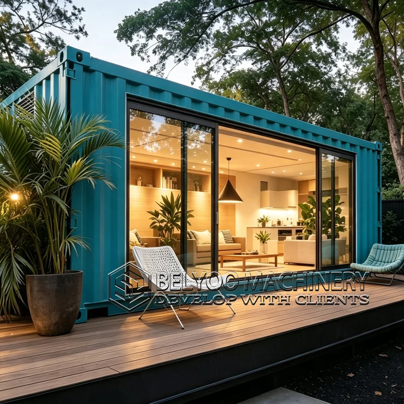 Belyoo Tiny House Luxury Modular Cabin Portable Home Modern Design For Garden Resort And Holiday Living view 3
