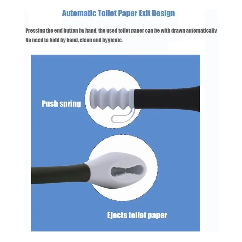 A19F-Toilet Aid Tools With Comfort Silicone Bottom Buddy Wiping Aid, For Elderly, Pregnancy Assistance Hanging Ring Design