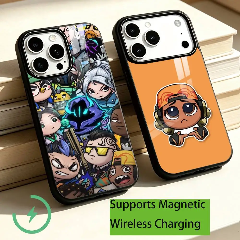 Shooting game Valorant Phone Case For iPhone18,17,16,15,14,13,12,11 Plus,Pro Allows magnetic wireless charging Gift