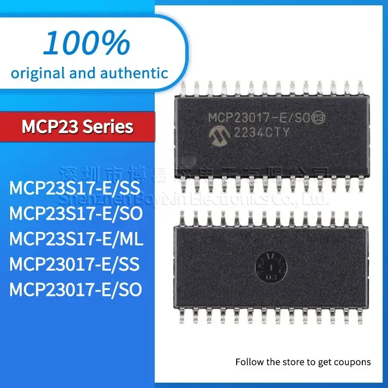 MCP23S17 MCP23017-E/SO SS ML baru asli