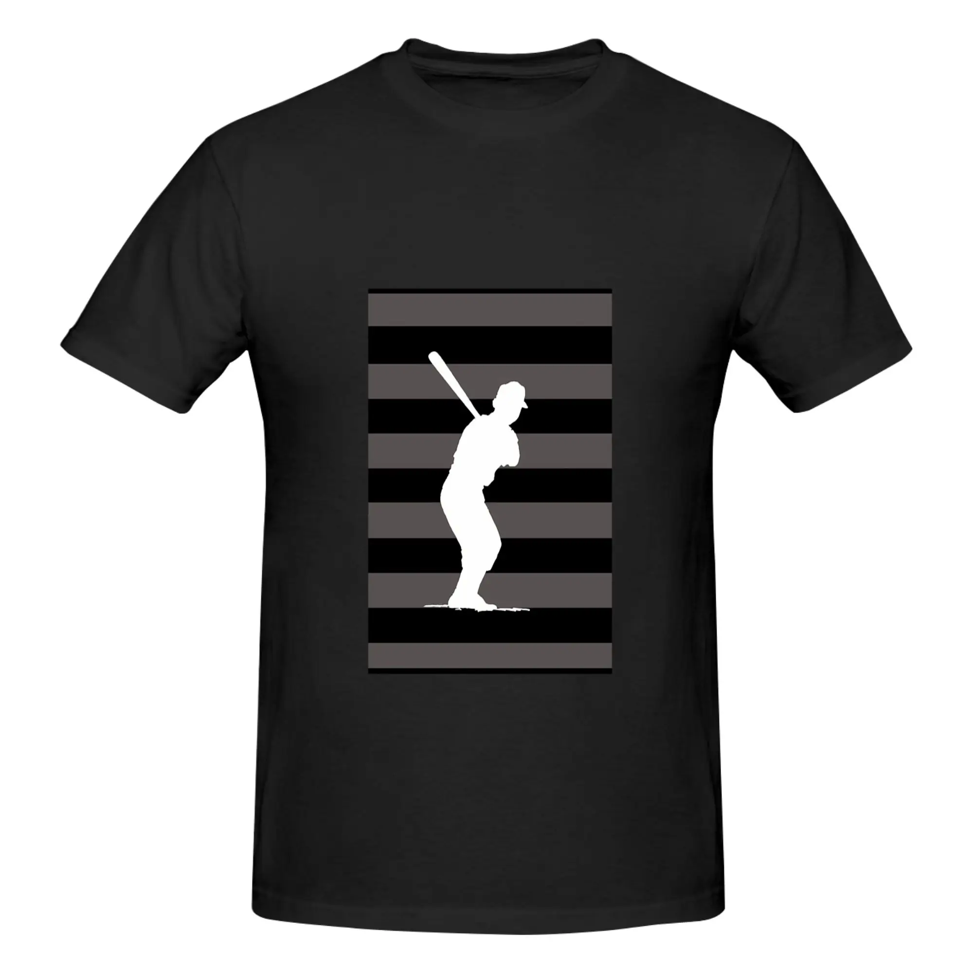 Funny Baseball Batter  Men's Printed T-Shirt Unisex T shirtShirt Gym