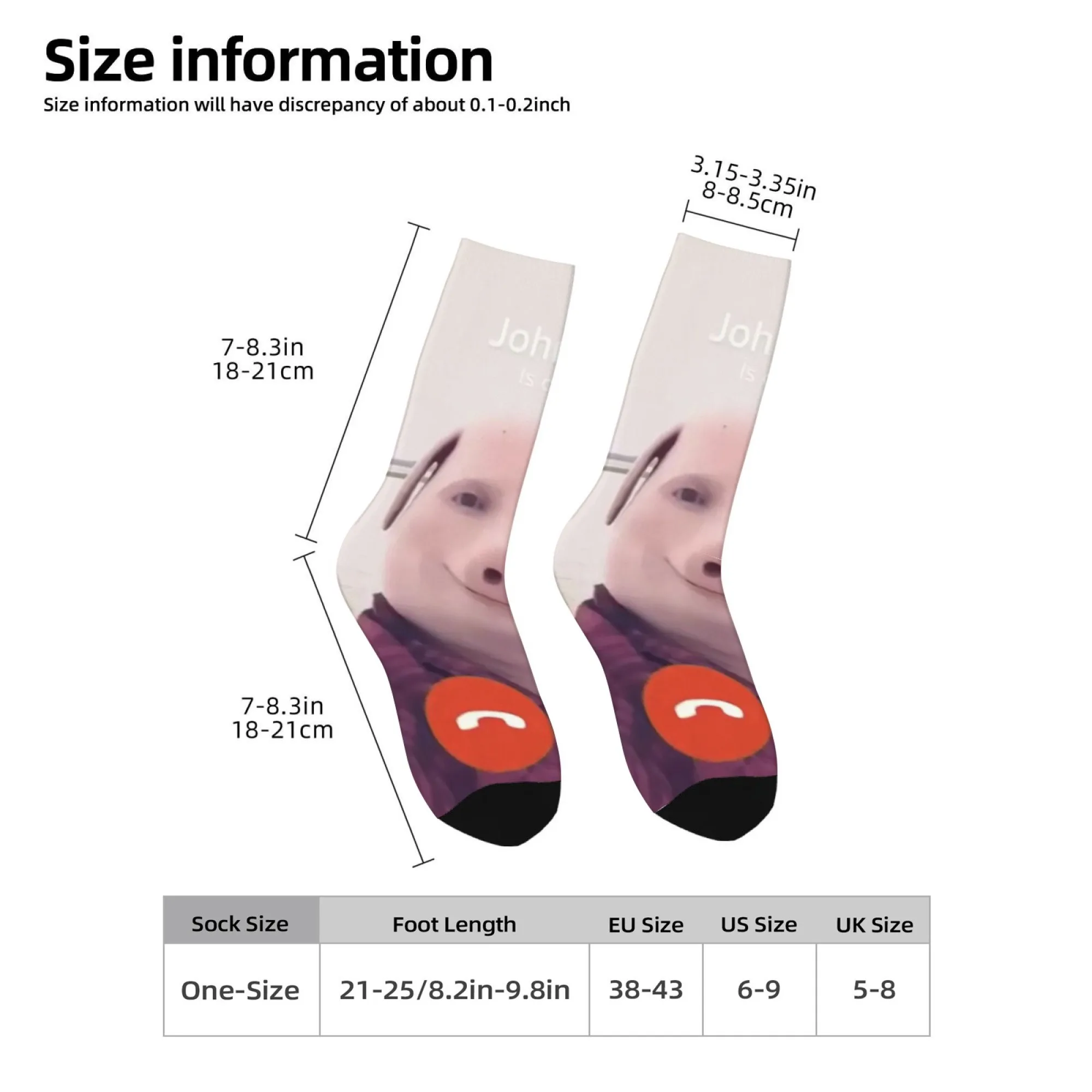 Niedliche John Pig Herrensocken, Persönliche Neuheit Lustige Socken, Atmungsaktive Hautfreundliche Weiche Rutschfeste Sportsocken, Verrückte Partygeschenke – Detail 1