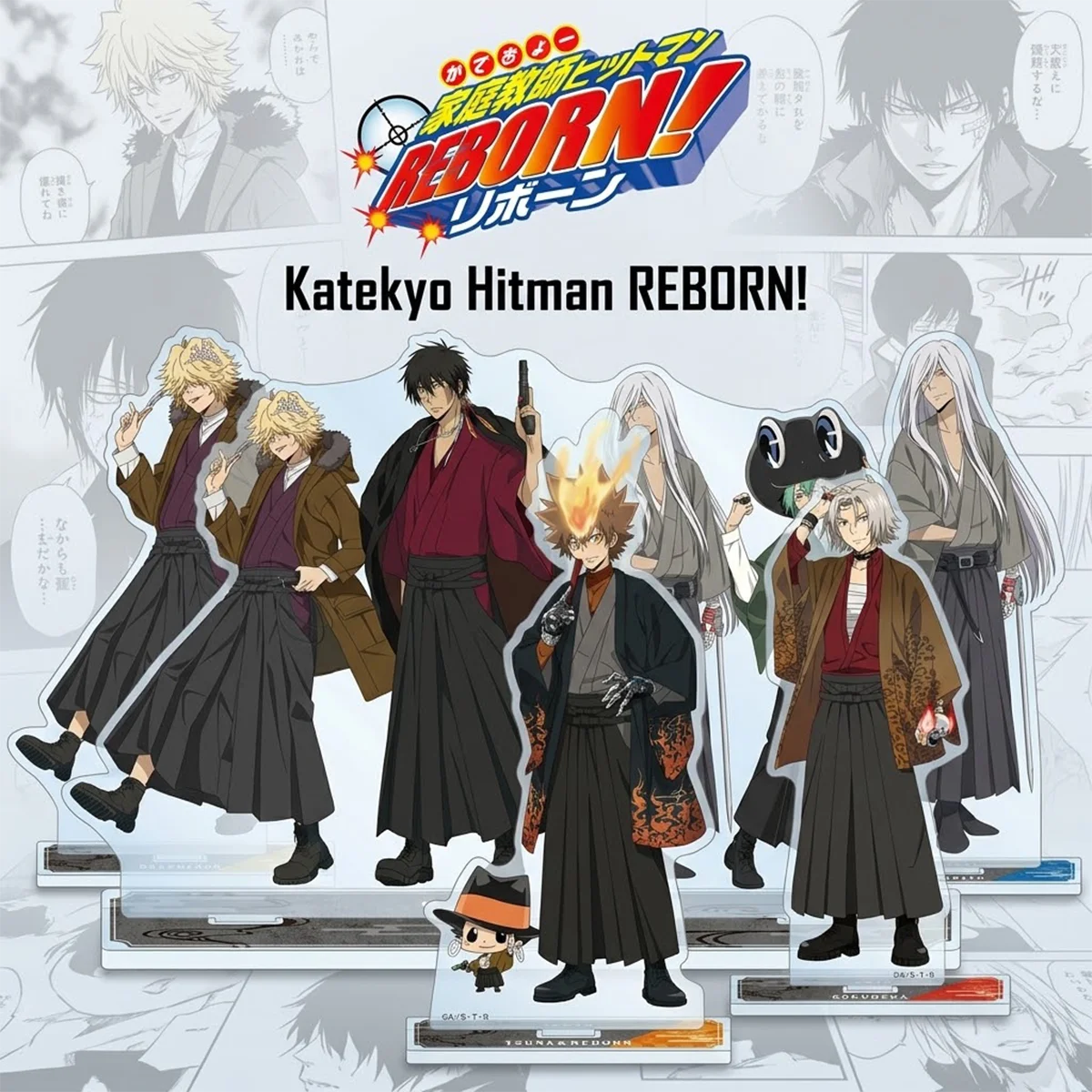 Anime Katekyo Hitman Reborn 15cm Acrylic Stand Set,27 Merch Collectible, Gift for Halloween, fan‑gift for cabinet decor Keychain