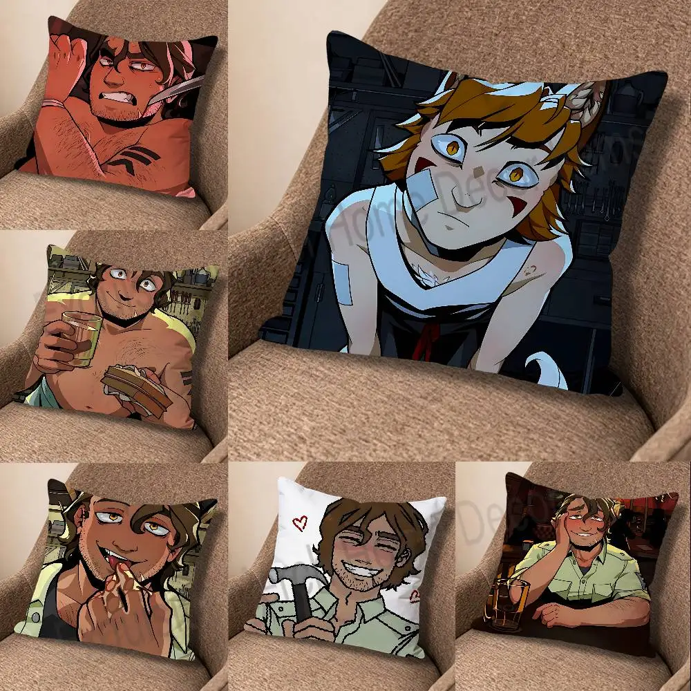 B-Boyfriend to Death Strade Ren Hana Cartoon Pillow Cover, 4K HD Printed Cushion Cover case with Various Exquisite Patterns