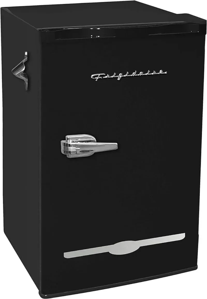 Frigidaire Retro Compact Fridge with Chiller, 3.2 cu ft Countertop Fridge with Built-In Bottle Opener, Compact Refrigerator