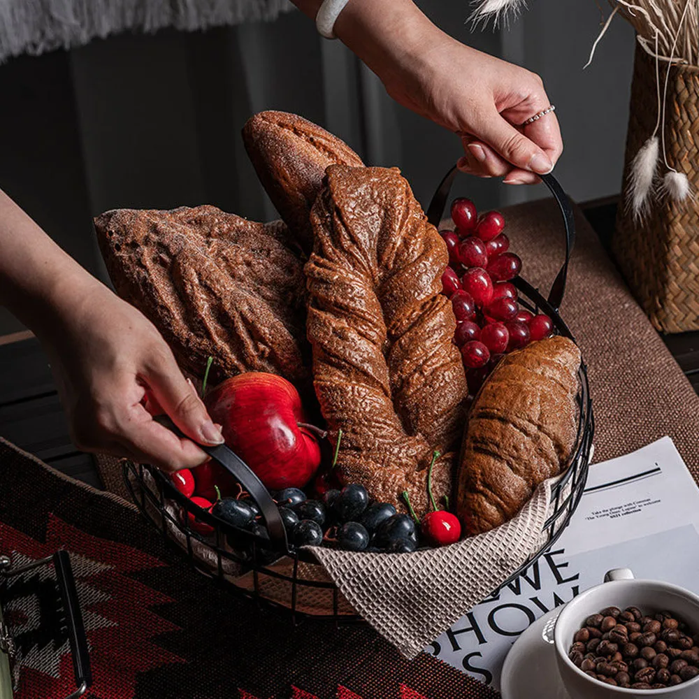 Pan de simulación, modelo de comida, baguette francesa, bagels, pan de molde, batard, miche, ficelle, brezel, pretzel, palito de pan, pan artificial, pan falso