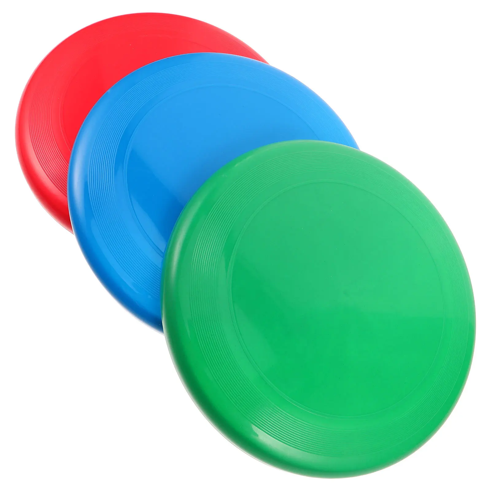 

3pcs Flying Disc Set: Colorful Waterproof Plastic Discs Beach Park Backyard Outdoor Team Building Training Sport For