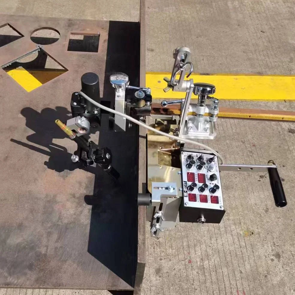 HK-8SSWT-H Oscillating Welding Tractor Side Suction Carriage For H Beam MIG Welding Manual New Condition
