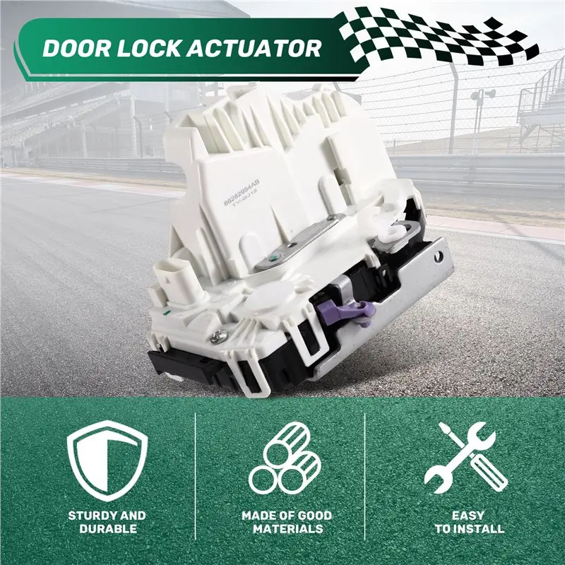 Front Right Door Lock Latch Actuator 4Pin For Jeep Wrangler 2018- 2021, Gladiator 2020- 2021 68282954AF