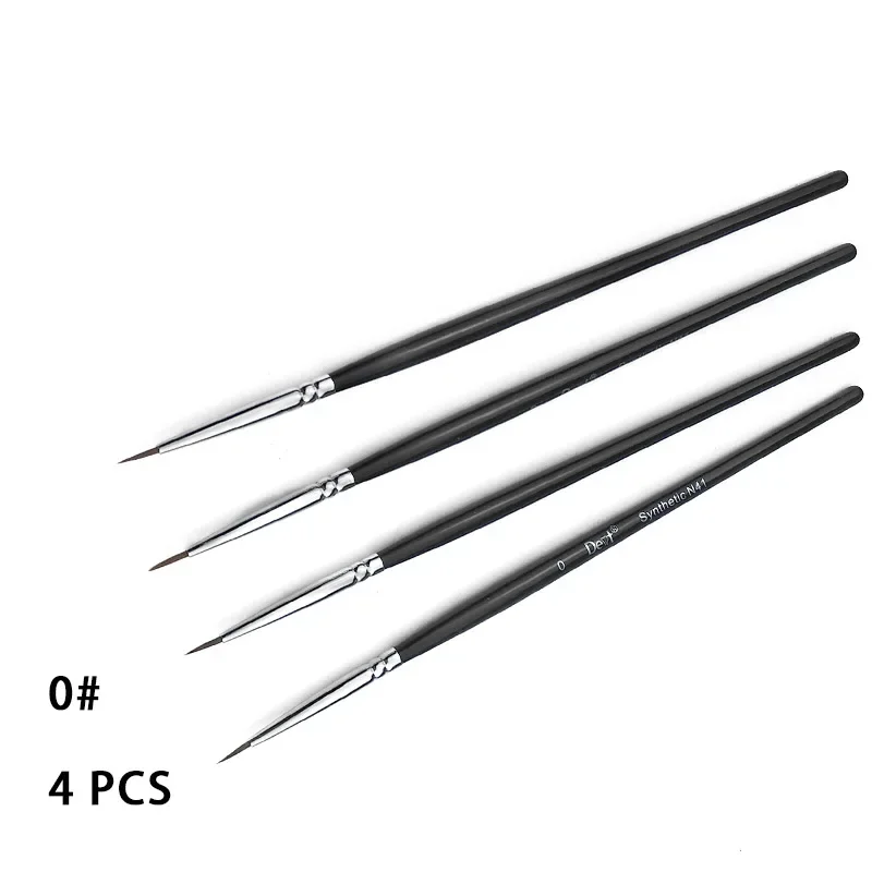 

4pcs/set Dental Brush Pens 0# Dental Porcelain Brush Pen Shaping Glazing Pen Dental Technician Tools Dental Lab Tool