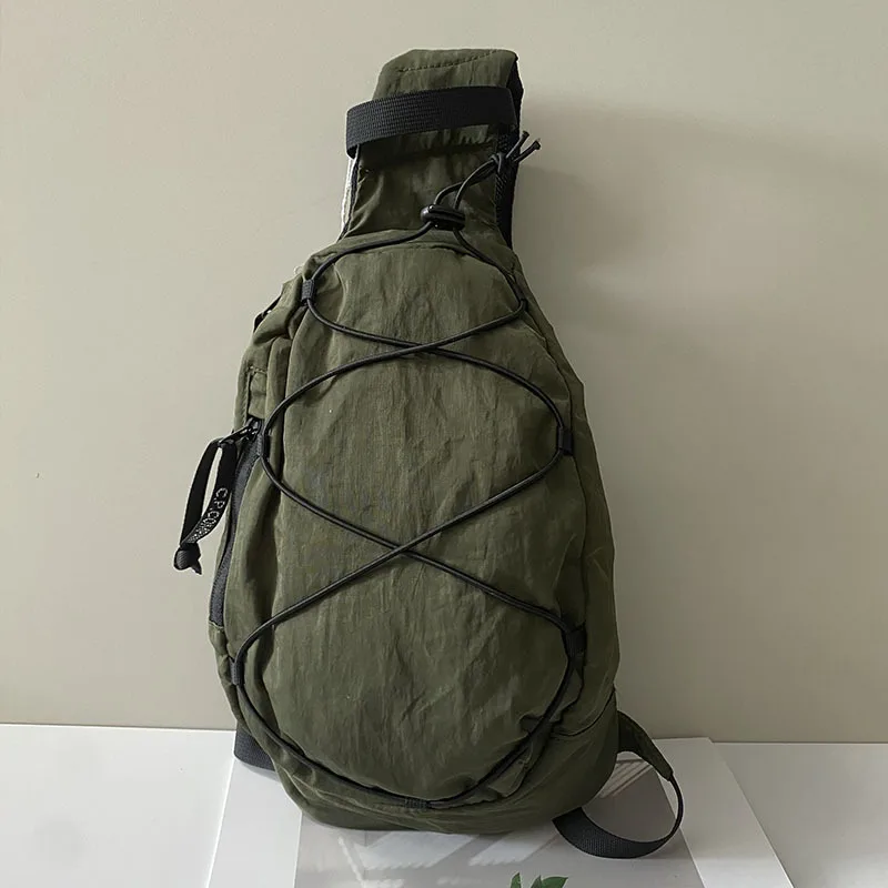 Outdoor-Sport-Brusttasche Nylon-Schultertasche Wasserdichte Kordelzug-Umhängetasche Brillentasche Vielseitig für Männer und Frauen – Detail 8