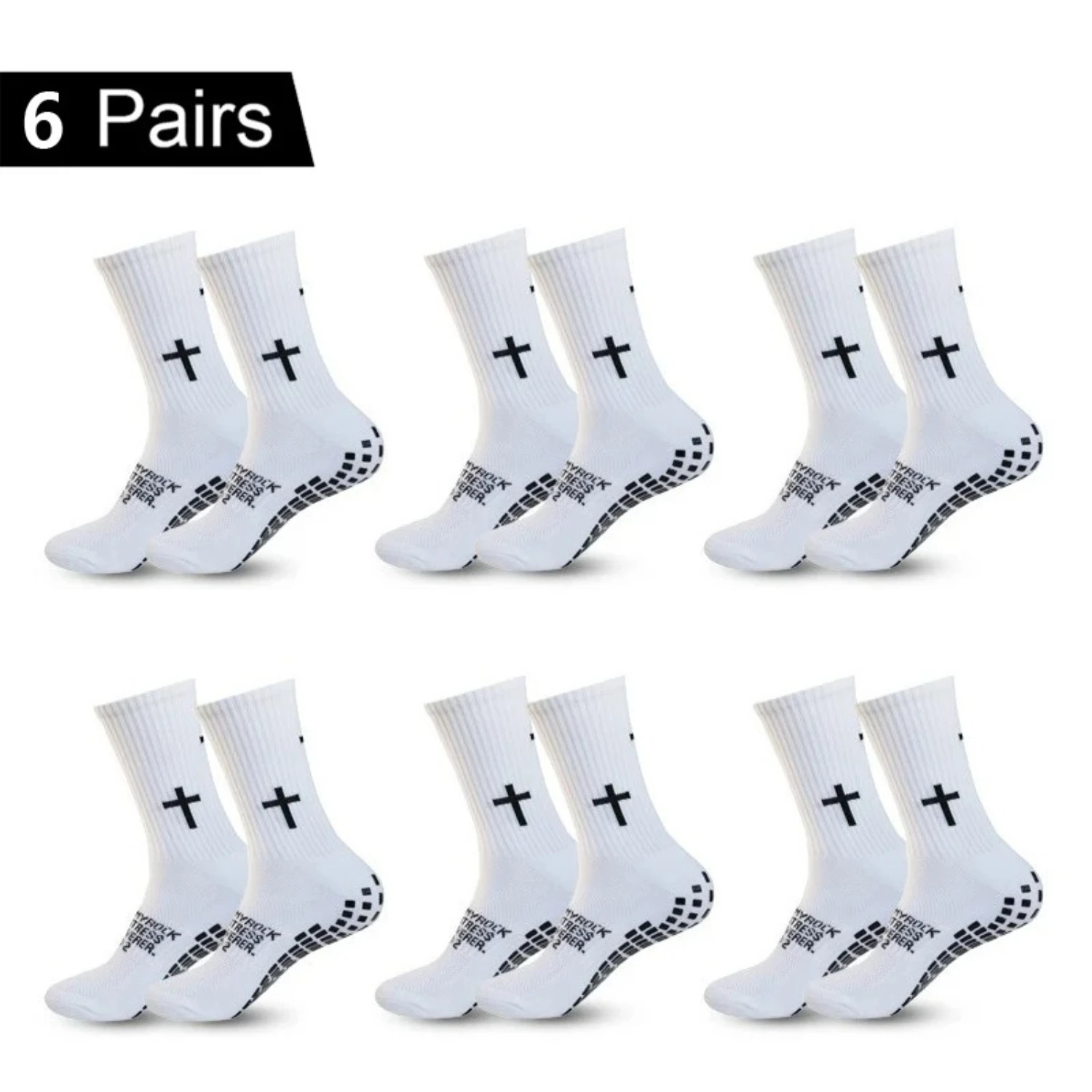 

1/4/5/6 Pairs Anti-slip Football Socks Men Woman Breathable Soccer Basketball Tennis Sports Socks Cycling Riding Socks Yoga Sock