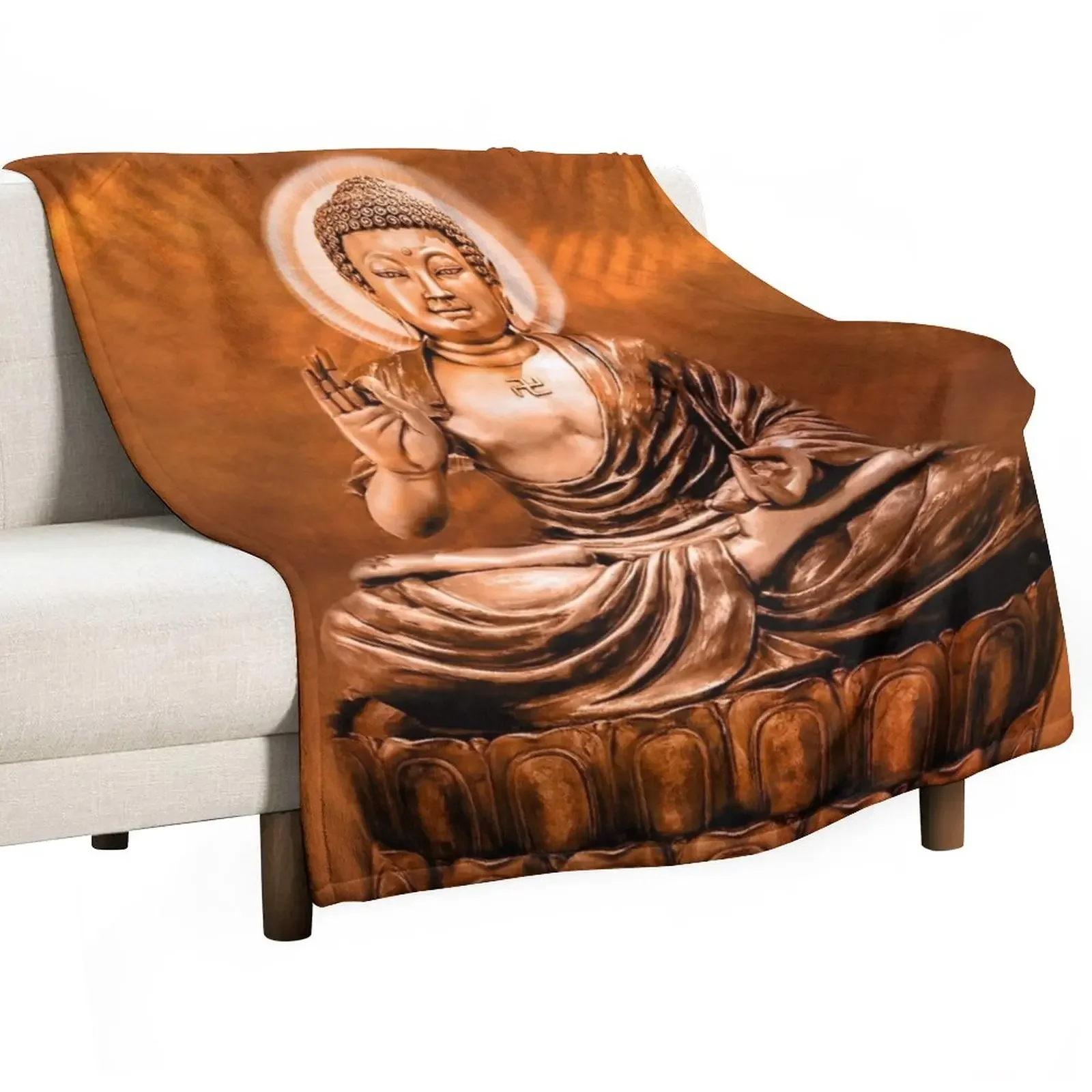 

BUDDHA Throw Blanket Thins Shaggy Hairys Blankets