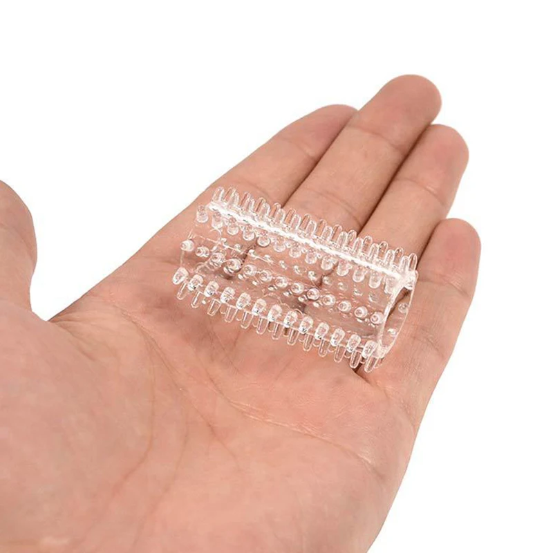 6Pcs Soft Elastic Penis Extension Sleeves Delay Ejaculation Cock Extender Condoms Increase Dick Size Adult Sex Toys for Men view 4