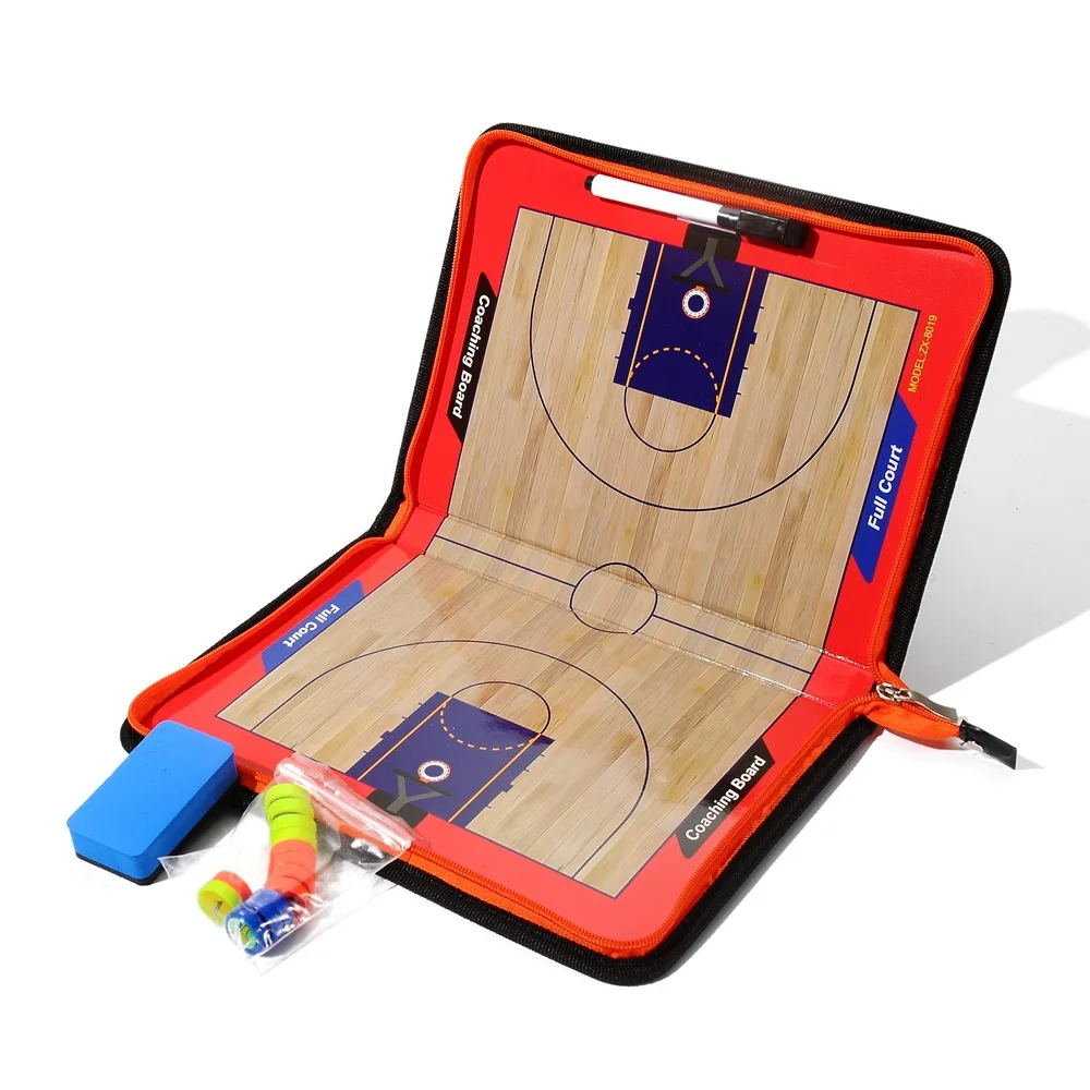 Pizarra Táctica Magnética para Entrenadores de Baloncesto, Kit de Pizarra Táctica con Cierre, Ajedrez de Baloncesto