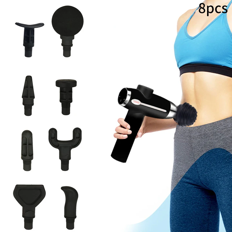 1/4pc Muscle Relaxation Massage Gun Heads For Massager Muscle Accessories Relaxation Shaping Exercising Fascia Gun Massager Head