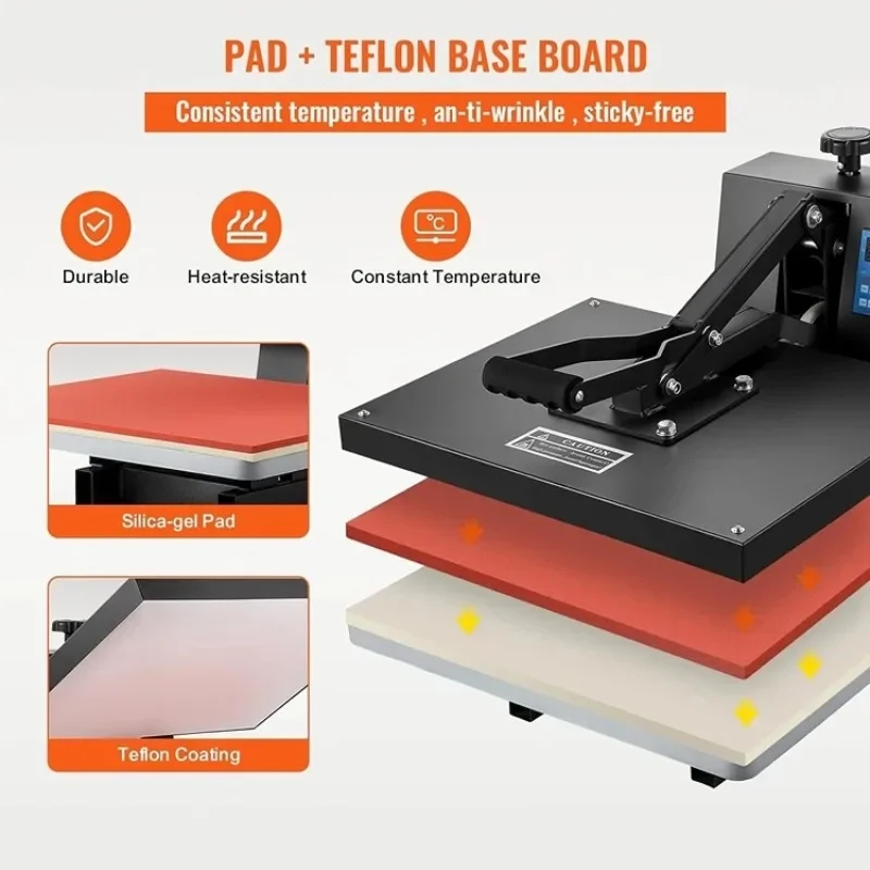 110/220V 40*60cm Electric Heat Press Machine Plate for T-Shirt Garment DTF Printing Manual Operation
