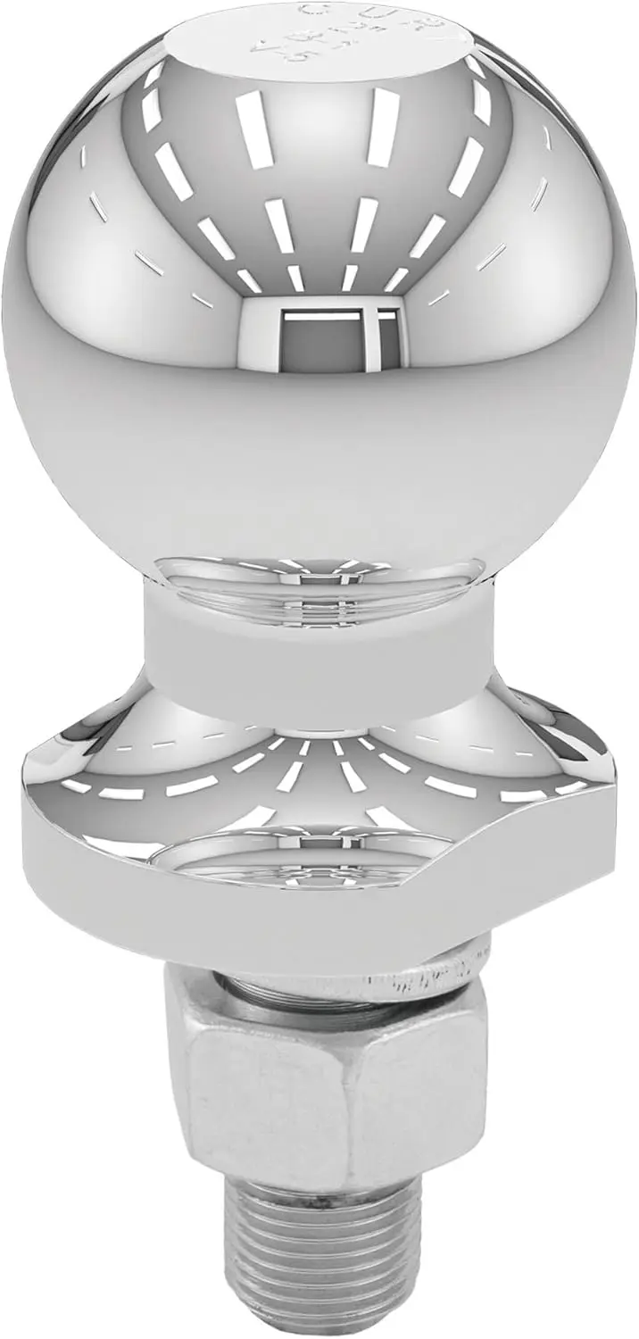

Heavy-Duty ATV/UTV Hitch Ball, 2-Inch Diameter, 2000 lbs Capacity, Chrome Finish for Towing Trailers