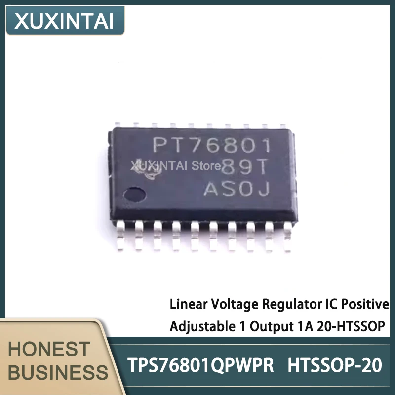 

10Pcs/Lot New Original TPS76801QPWPR TPS76801 Linear Voltage Regulator IC Positive Adjustable 1 Output 1A 20-HTSSOP