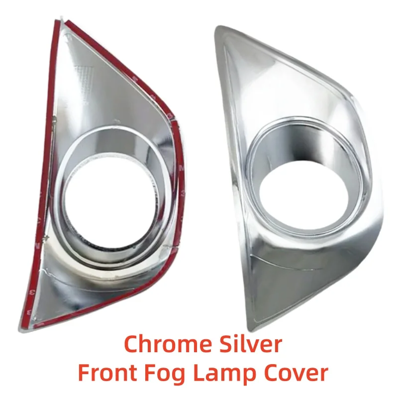 

Car Upgrade ABS Chrome Plastic Accessories Plated Front Fog Lamp Cover Trim Paste Style For Toyota INNOVA 2012 2013 2014 2015