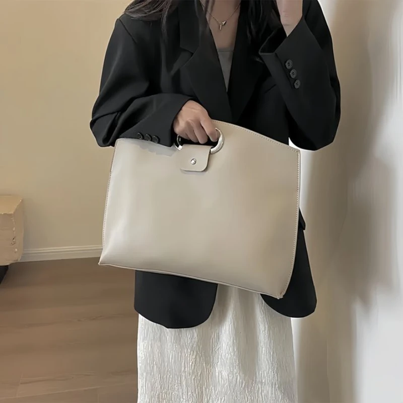 여성을 위한 새로운 16인치 가죽 노트북 가방, 태블릿 슬리브가 있는 미니멀리스트 충격 방지 케이스, 다용도 컴퓨터 서류 가방