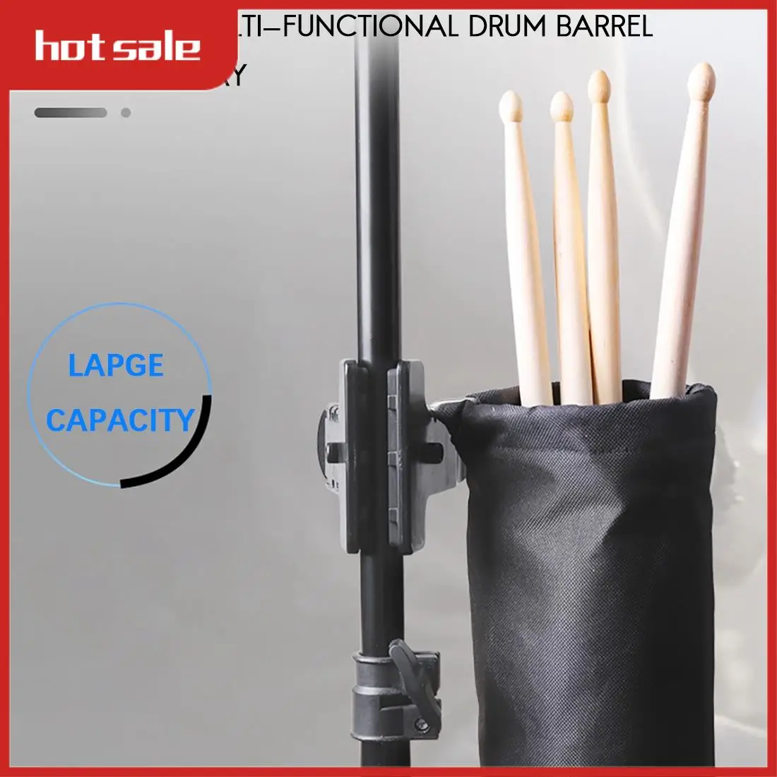 

AC22-Drum Stick Storage Bag Oxford Cloth Large Capacity Drumsticks Pouch Container Holder Musical Instruments Accessories