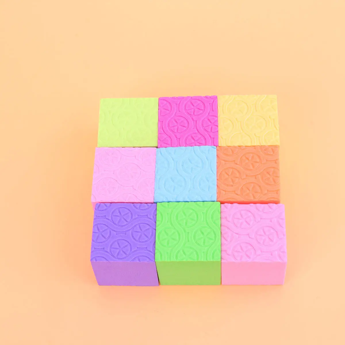 50Pcs Colorful Eva Foam Cube Blocks Kids Study DIY Small Craft Cubes 3.5cm Random Color Early Development