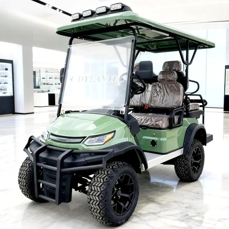 new Low-Price Electric Off-Road Golf Cart Aluminum Alloy Frame Road-Legal Electric Hunting Club Multi-Purpose Trolley