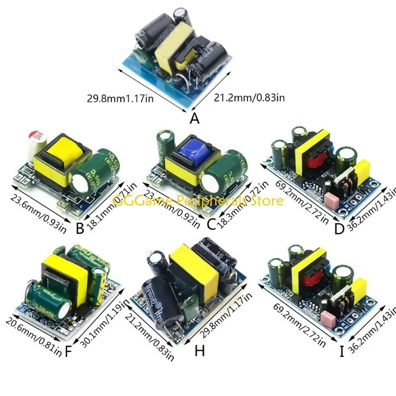 U55B BuckConverters 220V to 5V/12V/24V Step Down Regulator for Clocks, Thermometers