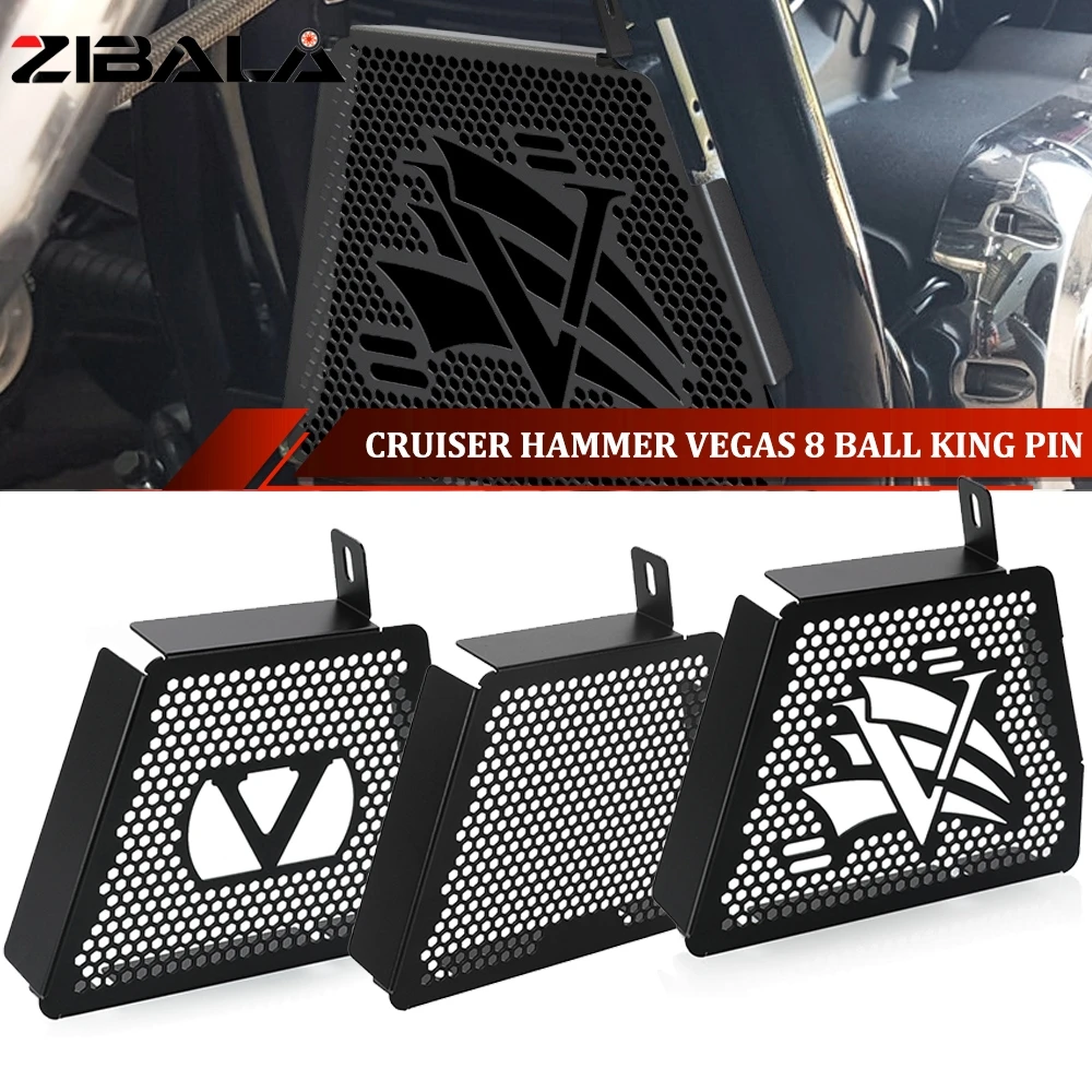 Radiator Guard Grille Cover Protection 2008-2023 2024 For Victory Cruiser Hammer Vegas 8 Ball King Pin / Judge/ Highball Touring